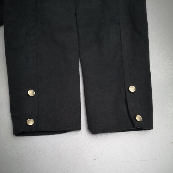 JustFab Ladies Size Large Dark Grey 3 Button Front Closure Lined Coat - Picture 10 of 10